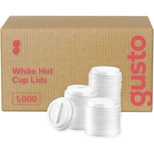 Gusto Disposable Plastic Dome Lids 1000 Count